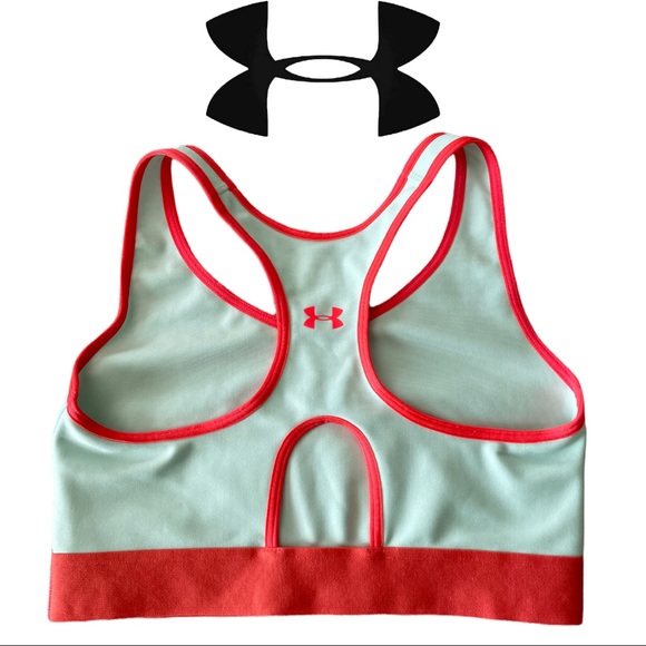 Women's Armour® Mid Keyhole Graphic Sports Bra size M - Picture 3 of 5